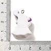 Opaque Resin Pendants RESI-K020-03J-3