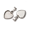 304 Stainless Steel Pendant Cabochon Settings STAS-D379-02A-P-2