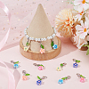 50Pcs Flower Handmade Polymer Clay Pendant Decorations HJEW-SC0001-66-4
