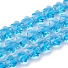Transparent Glass Beads X-GLAA-Q066-10mm-C18-1