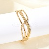 304 Stainless Steel Cuff Bangles for Women BJEW-B120-07G-02-3