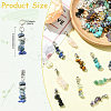 50Pcs 10 Style Natural & Synthetic Gemstone European Dangle Charms HJEW-CJ00093-2