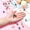36Pcs 5 Styles Glass Pendants GLAA-YW0003-52-4