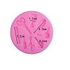 Hair Tools Design DIY Food Grade Silicone Molds LS-AJEW-L054-10-4