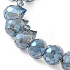 Electroplate Glass Beads Strands EGLA-D030-17L-3