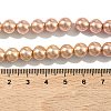 Baking Paint Pearlized Glass Pearl Round Bead Strands HY-XCP0001-30-3