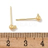 Brass Studs Earring Findings KK-H503-29G-02-3