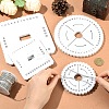 4Pcs 4 Styles EVA Braiding Disc Disk TOOL-YW0001-84-4