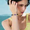 10Pcs 10 Styles Natural & Synthetic Mixed Stone Chip & Glass Seed Beaded Braided Bracelet Making AJEW-TA00055-8