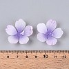 Flower Acrylic Bead Caps X-SACR-T017-51F-4