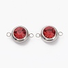 Stainless Steel Color Plated 304 Stainless Steel Pave Cubic Zirconia Links Connectors LS-STAS-I169-02P-03-1