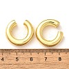 Rack Plating Brass Ring Cuff Earrings for Women EJEW-H135-01G-02-3
