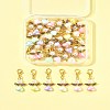32Pcs Angel Imitation Pearl Acrylic with Alloy Pendant Decorations HJEW-FS00040-02-8