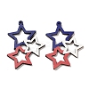 Spray Painted Wood Big Pendants WOOD-D028-01T-1