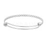 Tarnish Resistant Adjustable 304 Stainless Steel Expandable Bangle Making LS-STAS-I066-01B-1