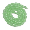 Electroplate Imitation Jade Glass Beads Strands EGLA-N013-J6mm-D04-2