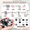 Cow Themed Silicone and  Acrylic and Resin Beads Sets DIY-CJ0002-44-8