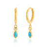 Vintage Silver Water Drop Earrings with Zirconia Stones and Tassels HY5244-9-1