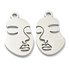 304 Stainless Steel Pendants STAS-P276-01B-P-2