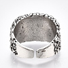 Alloy Glass Cuff Finger Rings RJEW-T006-01A-4