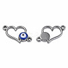 304 Stainless Steel Enamel Connector Charms STAS-N087-64-03P-1