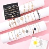 8Sets 8 Styles Iron Alloy Link Bracelets Set for Women BJEW-FS0001-10-7