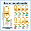 Lily of the Valley Plastic Pendant Decoration HJEW-HY00006-2