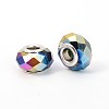 Faceted Glass European Beads GPDL-J026-FP05-01-1