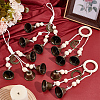 4Pcs 2 Styles Iron Bell Pendant Decoration HJEW-GO00088-4