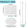 DIY Heart Pendant Silicone Molds & Iron Pendant Making Kits DIY-TA0011-01-3