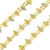 Handmade Faceted Natural Amazonite Beaded Chains CHC-L050-01G-07-1