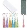 DIY Bookmark Making Kits. with Transparent Acrylic & Polyester Tassel Decoration DIY-SP0001-92B-1