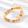Natural Topaz Jade Beads Stretch Bracelets BJEW-F380-01-B07-4