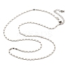 Brass Link Chain Necklaces for Women NJEW-D302-30P-4