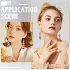 3 Pairs 3 Colors Plastic Dangle Earrings EJEW-YW0001-20-6