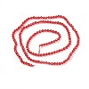 Transparent Glass Beads Strands GLAA-F094-A09-2