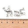 Tibetan Style Alloy Animals Pendants PALLOY-V007-01AS-04-3