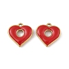 304 Stainless Steel Enamel Pendants STAS-P380-06G-02-1