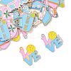 24Pcs 12 Styles Alloy Enamel Pendants ENAM-FS0003-68-2