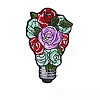 Light Bulb & Flower Appliques PW-WG66007-06-1