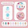 10 Colors Acrylic Imitate Cat Eye Beads FIND-TA0009-23A-4