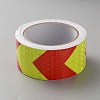Two Tone PP Adhesive Safety Tape AJEW-WH20018-56-1