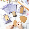 20Pcs Rectangle Polyester Imitation Burlap Packing Pouches Drawstring Bags ABAG-YW0001-18-4