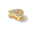 Brass Micro Pave Clear Cubic Zirconia Initial Multi-strand Links KK-S520-01G-16-2