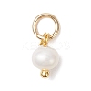 Natural Cultured Freshwater Pearl Potato Charms PALLOY-JF04505-01-3