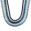 7 Strands 7 Style Electroplate Glass Beads Strands EGLA-YW0001-24-2