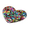 Acrylic with Paillettes Pendants MACR-M028-02A-2