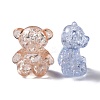 Crackle Transparent Acrylic Beads OACR-G033-05D-2