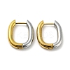 Two Tone 304 Stainless Steel Hoop Earrings EJEW-K257-02B-GP-1