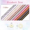 10 Strands 10 Colors Flat Round Handmade Polymer Clay Beads CLAY-SZ0001-98-2